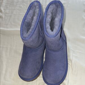 UGG Blue and Purple Winter Boots Cozy Slip-On